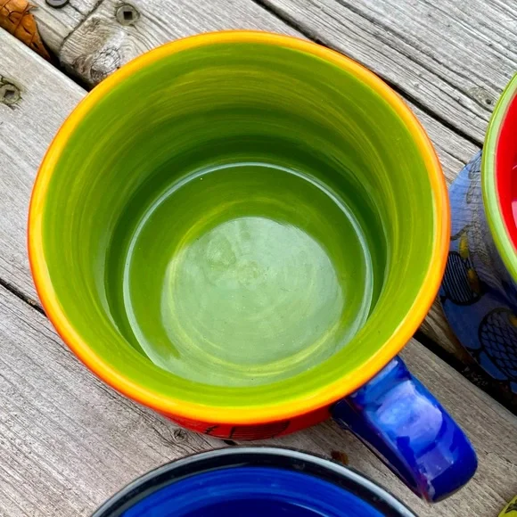 4 Pier 1 Owl Stacking Mugs In A Rack - Picture 4 of 15